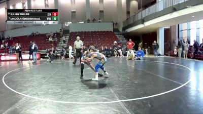 67 lbs Champ. Round 1 - Lincoln Grosskreuz, Williamsburg Wrestling Club vs Julian Miller, Smithfield Youth Wrestling