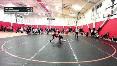 141 lbs Cons. Semi - Jake Topartzer, Cerritos College vs Zain Khan, Mt San Antonio Community College