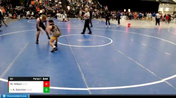 157 lbs Cons. Round 2 - Alejandro Sanchez, Wayne State vs Mo Hilbert, Cloud County Community College