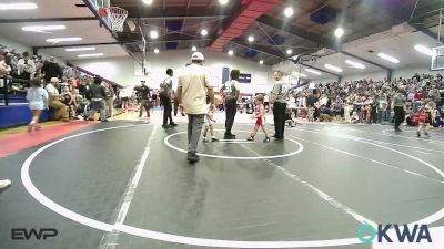 46 lbs Round Of 32 - Kade Luker, Fort Gibson Youth Wrestling vs Baylor Shadwick, Berryhill Wrestling Club