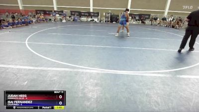 175 lbs Placement Matches (8 Team) - Judah Heeg, Minnesota Blue vs Isai Fernandez, California