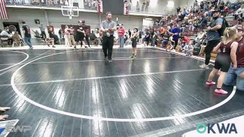 60-66 lbs Rr Rnd 3 - Aniyah Banks, Tonkawa Takedown Club vs Safari Castor, Woodward Youth Wrestling