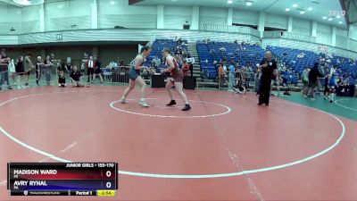 155-170 lbs Round 3 - Madison Ward, MI vs Avry Ryhal, PA