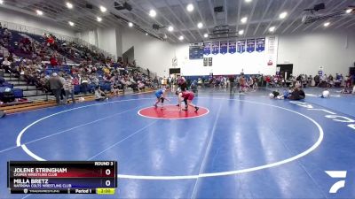 130 lbs Round 3 - Jolene Stringham, Casper Wrestling Club vs Milla Bretz, Natrona Colts Wrestling Club