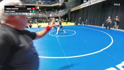 5A 185 lbs Quarterfinal - Emma Heaton, Canyon Randall vs Lyric Larry, New Braunfels