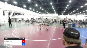 72 lbs Quarterfinal - Addison Yabur, Savage House WC vs Isabella Graham, Matsu Matmen