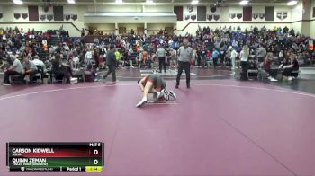 157 lbs Round 2 - Carson Kidwell, Solon vs Quinn Zeman, Tinley Park (Andrew)