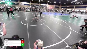 86 lbs Quarterfinal - Rivaan Balyan, Topanga Wrestling/Beat The Streets LA vs AJ (Alexander) Fisher, Barn Brothers