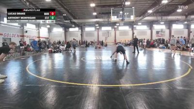 155 lbs Round 2 (12 Team) - Anthony Montegari, Steller Trained Jet vs Lucas Drake, Mat Assassins Red