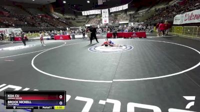 67 lbs 1st Place Match - Koa Cu, Savage House vs Broox Nickell, California