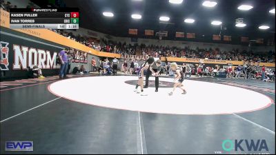 49 lbs Semifinal - Kasen Fuller, Comanche Takedown Club vs Ivan Torres, Chickasha Wrestling