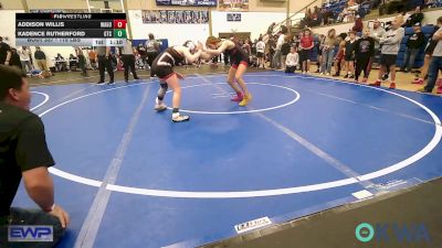 115 lbs Rr Rnd 2 - Addison Willis, Wagoner Takedown Club vs Kadence Rutherford, Grove Takedown Club