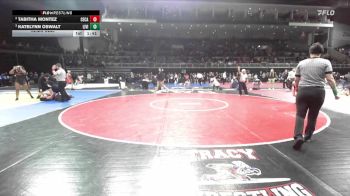 110 lbs Semifinal - Katelynn Oswalt, Livingston vs Tabitha Montez, Central Catholic