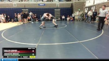 220/HWT Cons. Round 1 - Brendan Briggs, Bonneville Wrestling Club vs Dallyn Grimes, Middleton Wrestling Club