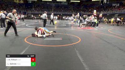 150 lbs Round Of 32 - Ryan Fillhart, Port Allegany vs Lorenzo Galindo, Franklin Regional