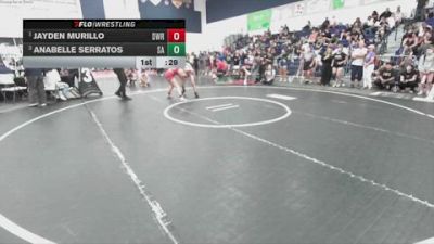 120 lbs Cons. Round 4 - Jayden Murillo, Deep Waters RTC vs Anabelle Serratos, Santa Ana