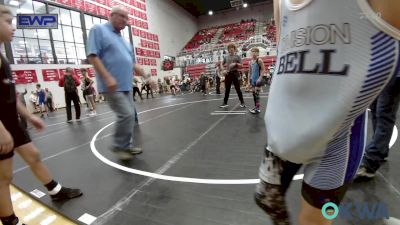 76 lbs Rr Rnd 1 - Ryker Johnson, Division Bell Wrestling vs Bailey Jones, Harrah Little League Wrestling