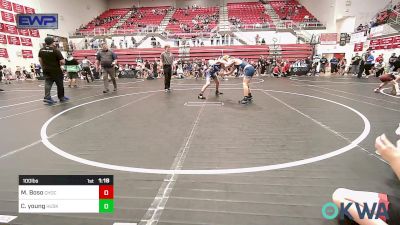 100 lbs Rr Rnd 3 - Mac Boso, Choctaw Ironman Youth Wrestling vs Connor Young, Husky WC