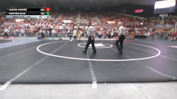 120 lbs Quarterfinal - Alexis Chavez, Pratt HS vs Sawyer Blue, Paola HS