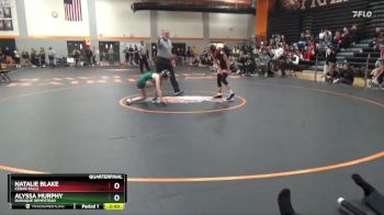 100 lbs Quarterfinal - Alyssa Murphy, Dubuque Hempstead vs Natalie Blake, Cedar Falls