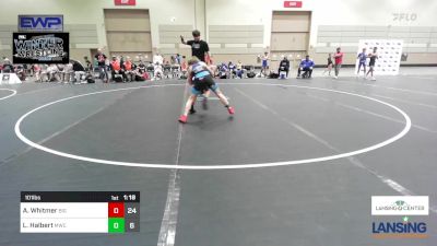 101 lbs Rr Rnd 2 - Ashur Whitmer, Big Game Wrestling Club vs Levi Halbert, MWC Wrestling Academy