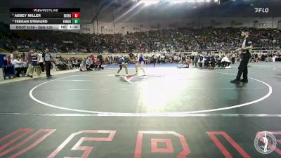 G6A-130 lbs Quarterfinal - Teegan Steward, EDMOND NORTH-Girls vs Abbey Miller, Bixby-Girls