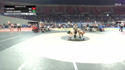 6A Boys 113 lbs Champ. Round 2 - Darion Johnson, West Linn Boys vs Ian Macy, Southridge Boys