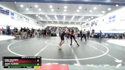 165 lbs Round 4 - Colt Ocampo, Dethrone WC vs Noah Alonso, Cvbjj