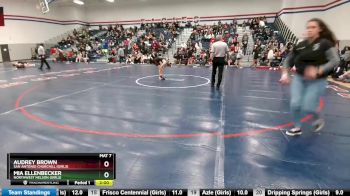 132 lbs Round 1 - Audrey Brown, San Antonio Churchill (Girls) vs Mia Ellenbecker, Northwest Nelson (Girls)