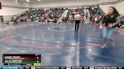 132 lbs Round 1 - Audrey Brown, San Antonio Churchill (Girls) vs Mia Ellenbecker, Northwest Nelson (Girls)