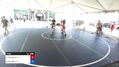 172 lbs Final - Carlos Zaragoza, Brawley Union High vs Kyson Kroeger, Granite WC