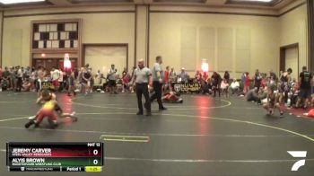 85 lbs Quarterfinal - Alyis Brown, RaiseTheVarr Wrestling Club vs Jeremy Carver, Steel Valley Renegades