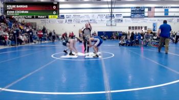 132 lbs Champ. Round 1 - Evan Cochran, Nathan Hale vs Kolbe Bargas, Vinita
