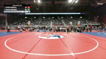 4A-132 lbs Champ. Round 1 - Quade Siemens, Natrona County vs Tyson Kendall, Jackson Hole
