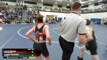 106 lbs Champ. Round 2 - Parker Schenien, De Pere vs Lucas Brown, Northwestern