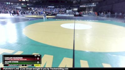45 lbs Champ. Round 1 - Oliver Evans, NWWC vs Caylum Hunziker, Federal Way Spartans Wrestling