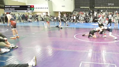 85 lbs Rr Rnd 2 - Mason Umberger, CTWHALE Humpback - MSE vs Gabe Peace, TDWC Maniacs - MSE