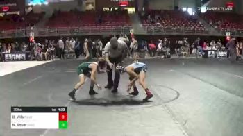 70 lbs Quarterfinal - Brody Villa, Pomona Elite vs Noah Boyer, Westside WC