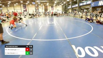 152 lbs Round Of 16 - Max Wirnsberger, Buffalo Valley Wrestling Club - Black vs Chase Van Hoven, Team Shutt Mutts