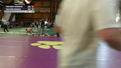 100 lbs Quarterfinal - Matthew Simonton, Barn Brothers vs Brayden Dejesus, Ruthless Wrestling Club