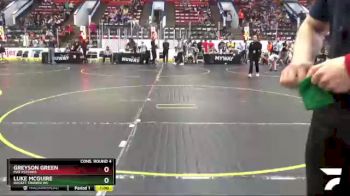 55 lbs Cons. Round 4 - Greyson Green, Mat Psychos vs Luke McGuire, Rocket Trained WC