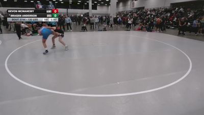 132 lbs Champ. Rd Of 128 - Devon McManemy, Auburn Area Wrestling Club vs Bragen Anderson, Oregon