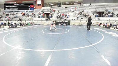 U20 Women - 68 lbs Cons. Round 6 - Amelia Fawcett, AK vs Holland Wieber, ID