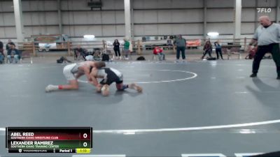 84 lbs 1st Place Match - Abel Reed, Southern Idaho Wrestling Club vs Lexander Ramirez, Southern Idaho Training Center