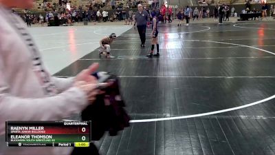 65 lbs Quarterfinal - Raenyn Miller, Sparta Junior Bulldogs vs Eleanor Thomson, Buckhorn Youth Wrestling As