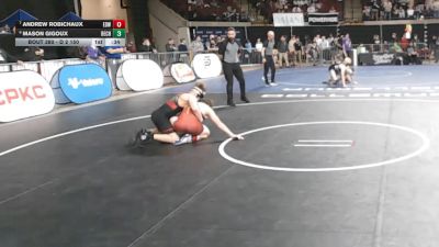 D 2 150 lbs Cons. Round 5 - Andrew Robichaux, E.D. White vs Mason Gigoux, Belle Chasse