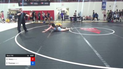 86 kg Consi Of 4 - De'Alcapon Veazy, Black Fox Wrestling Academy vs Payton Thomas, Navy Wrestling Club