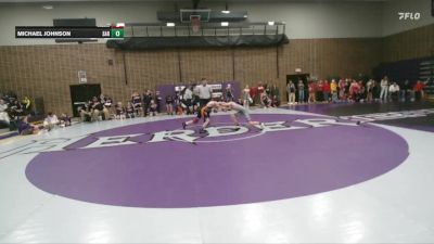 100 lbs Round 2 (6 Team) - Michael South, Thermopolis Middle School vs Michael Johnson, Saratoga Middle School