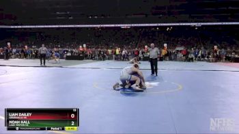 D2-150 lbs Cons. Semi - Liam Dailey, Greenville HS vs Noah Hall, Lake Fenton HS