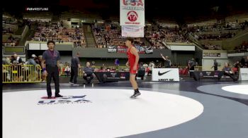 Champ. Round 2 - Nathan Carrillo, Monster Garage Wrestling vs Caleb Benavides, Brawley Union High School Wrestling
